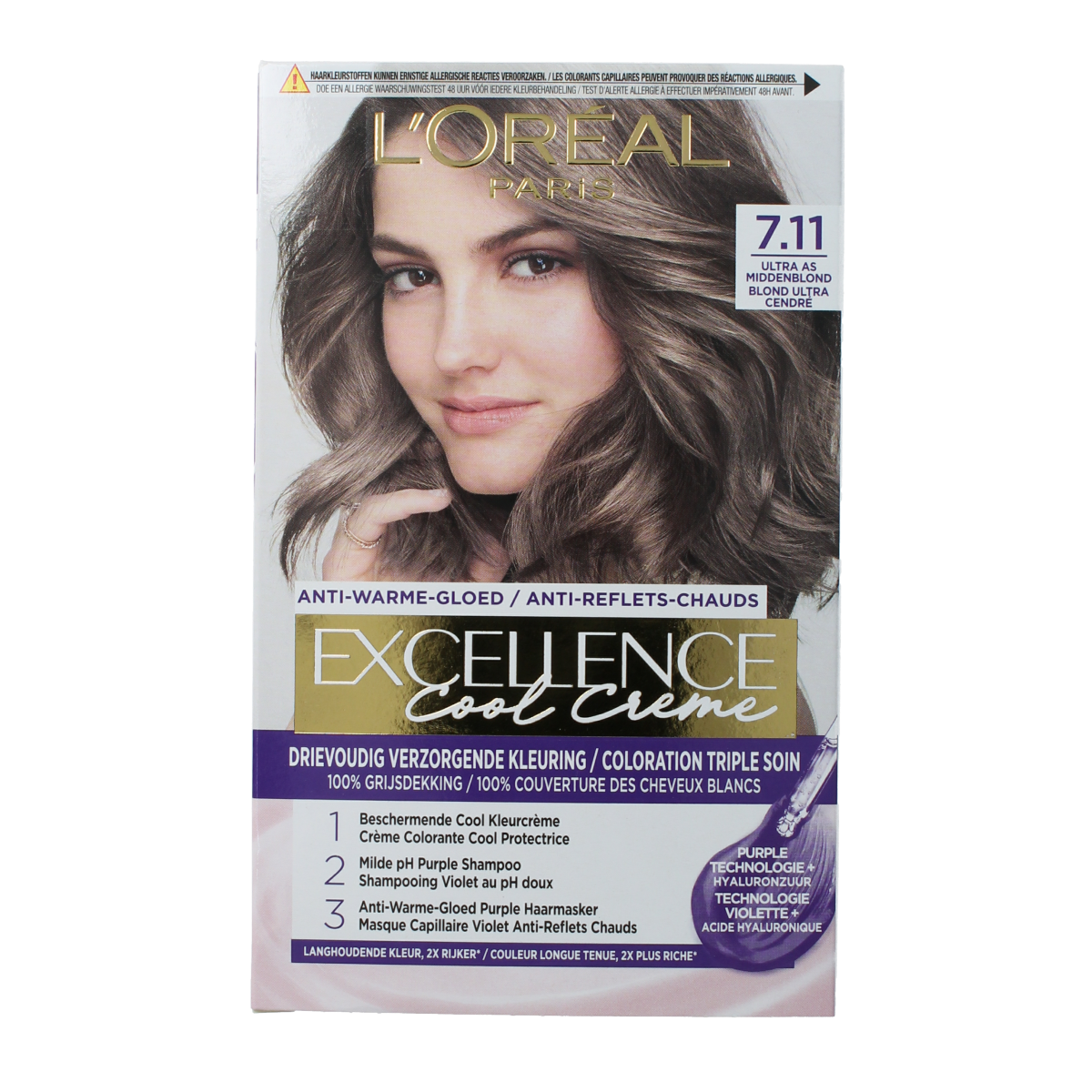 Excellence Cool creme 7.11 ultra asblond 1.00 Stuks