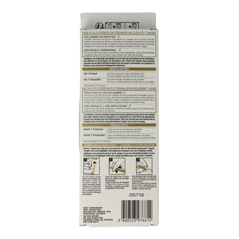 L'Oreal Paris Age perfect ampullen 1.3ml 7 Stuks