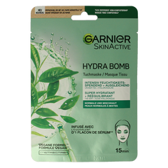 Garnier SkinActive tissuemasker hydra bomb groene thee  1 Stuks