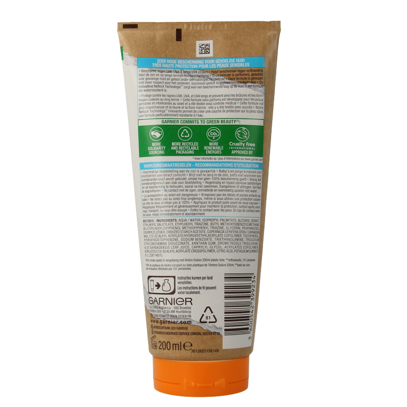 Ambre Solaire Sensitive melk SPF50+  200 Milliliter