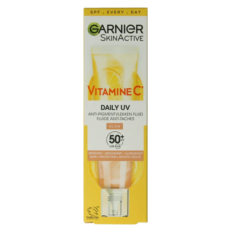 Garnier SkinActive vitamine C glowy UV fluid SPF50+ 40 Milliliter