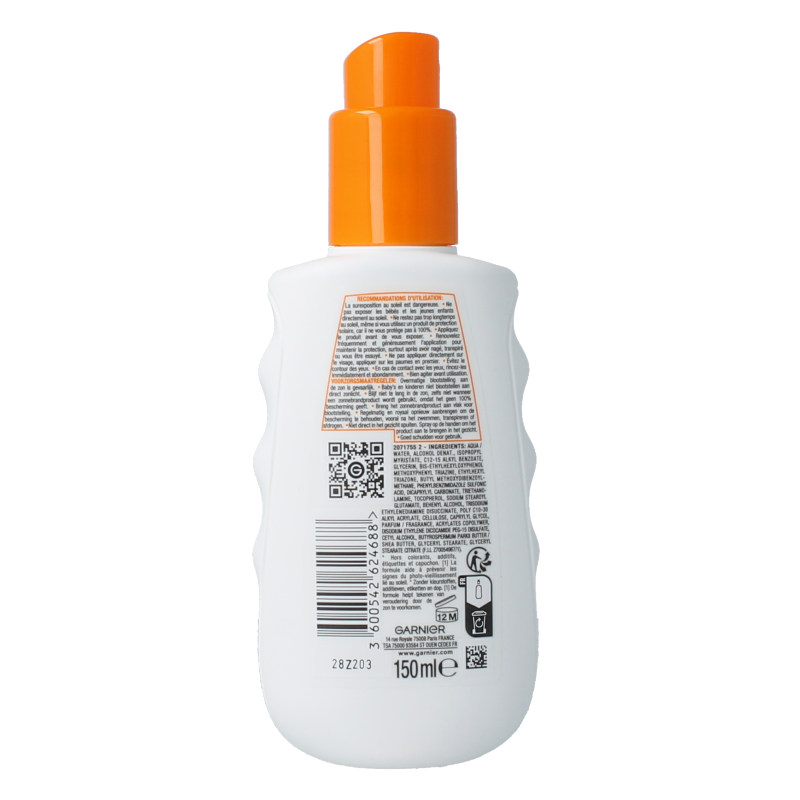 Ambre Solaire Hydraterende melk protect SPF50+ spray 150 Milliliter