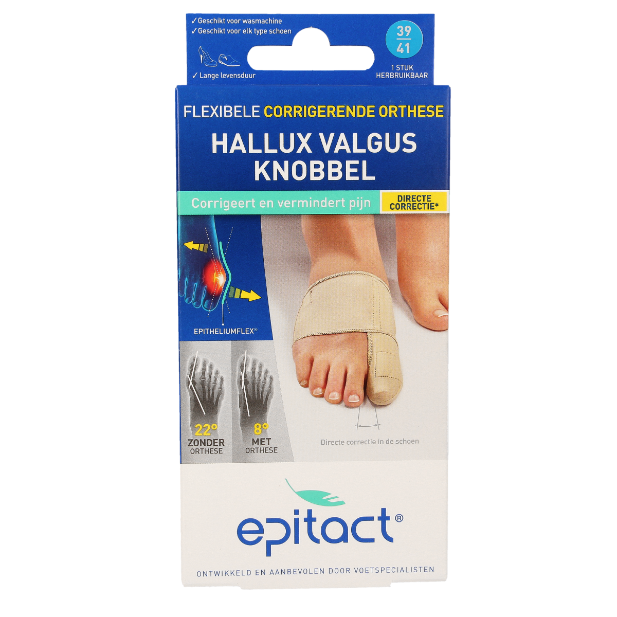 Epitact Hallux valgus corrigerende orthese maat 39/41 1.00 Stuks
