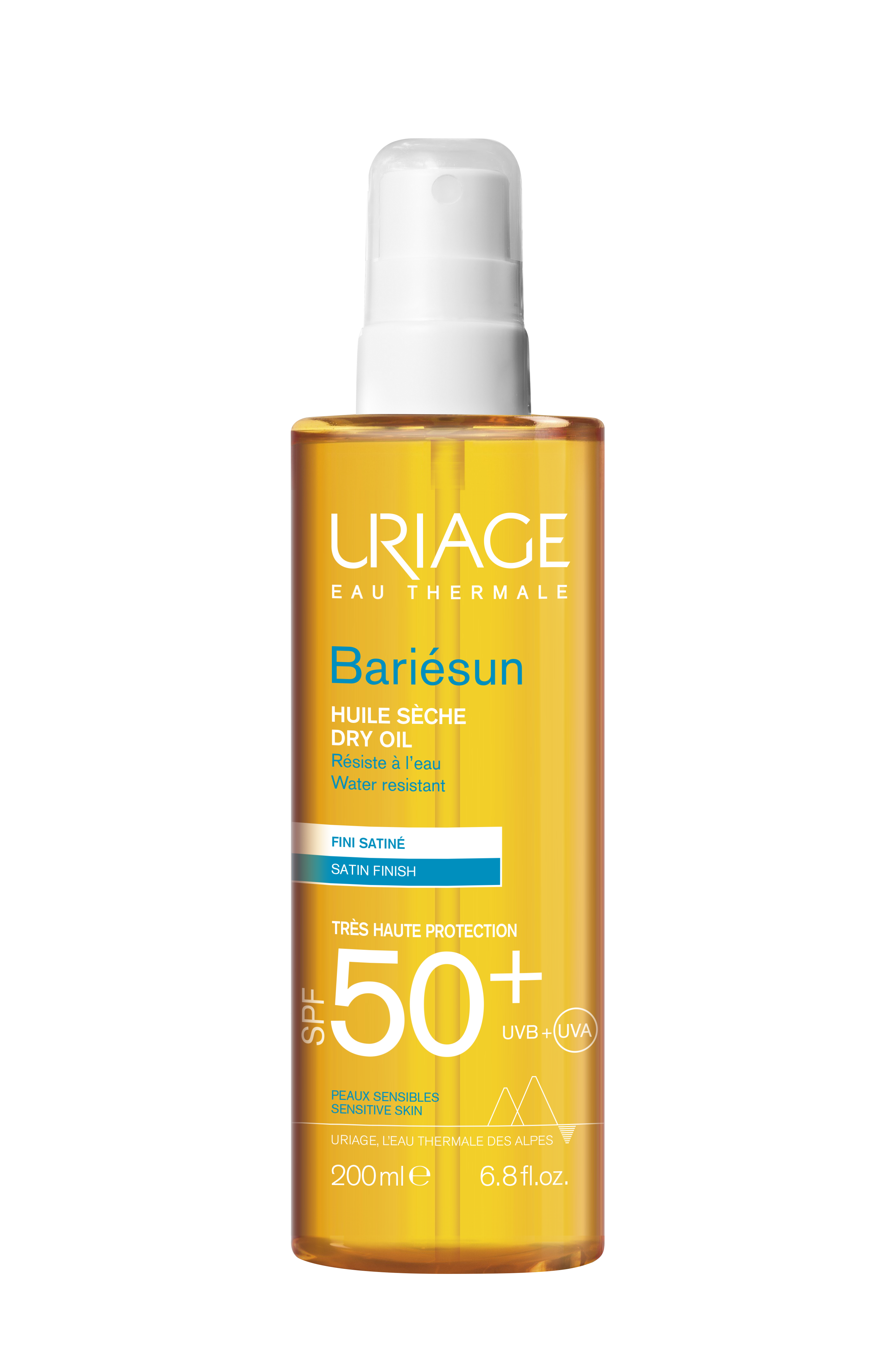 Uriage Sun droge olie SPF50 200 Milliliter