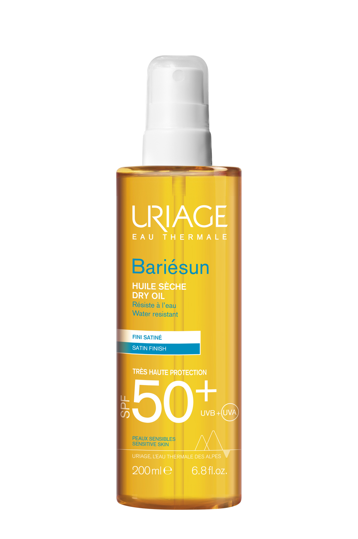 Uriage Sun droge olie SPF50 200 Milliliter