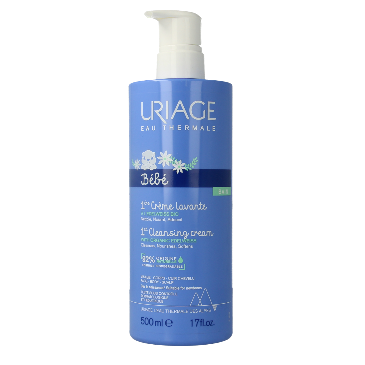 Uriage Bebe 1ere creme lavante 500.00 Milliliter