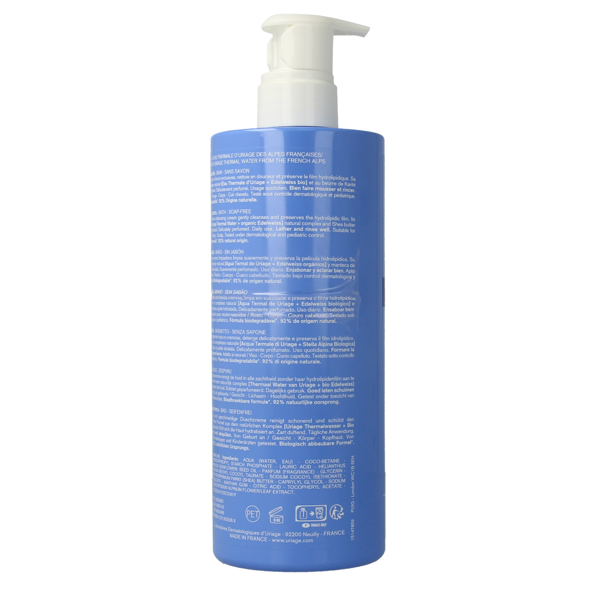 Uriage Bebe 1ere creme lavante 500.00 Milliliter