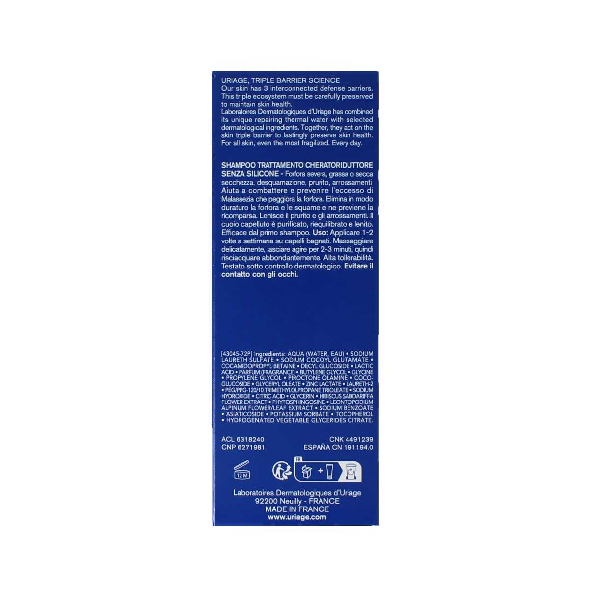 Uriage DS Hair Shampoo Keratoreducteur 150.00 Milliliter
