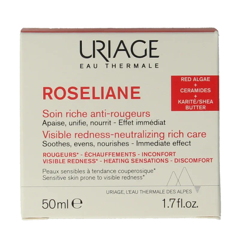 Uriage Roseliane rijke creme anti rouge 40 Milliliter