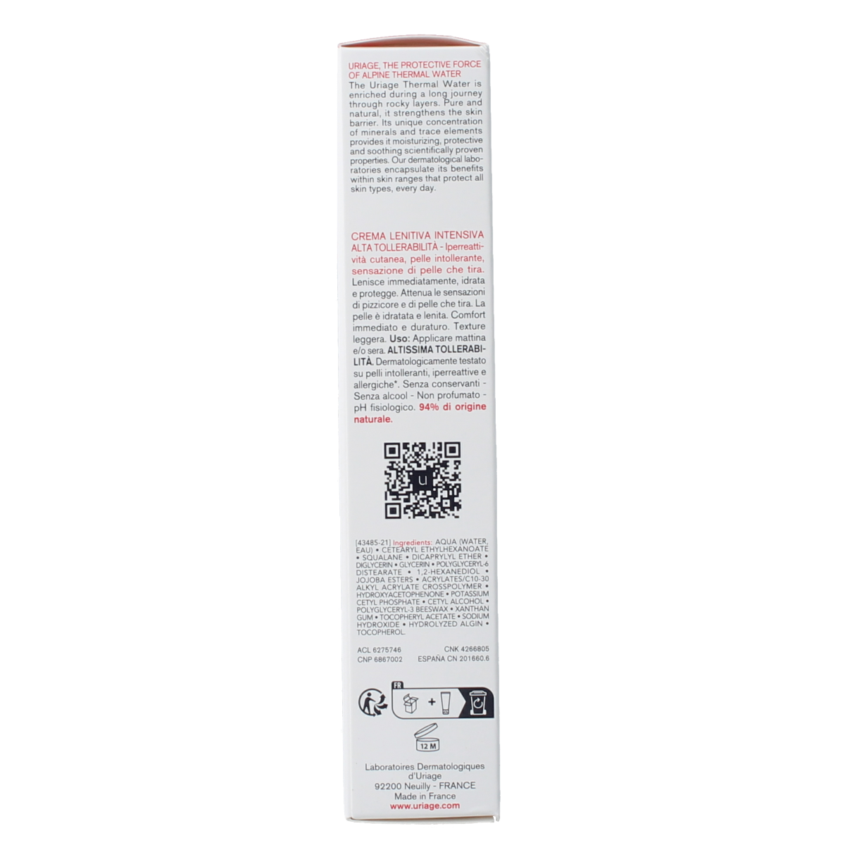 Uriage Tolederm control verzachtend 40.00 Milliliter