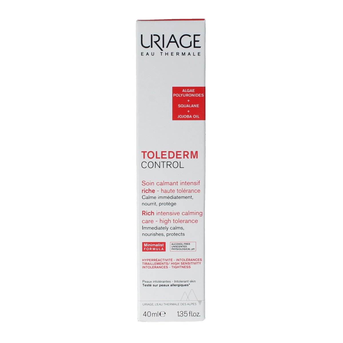 Uriage Tolederm control rijke kalmerende verzorging 40.00 Milliliter