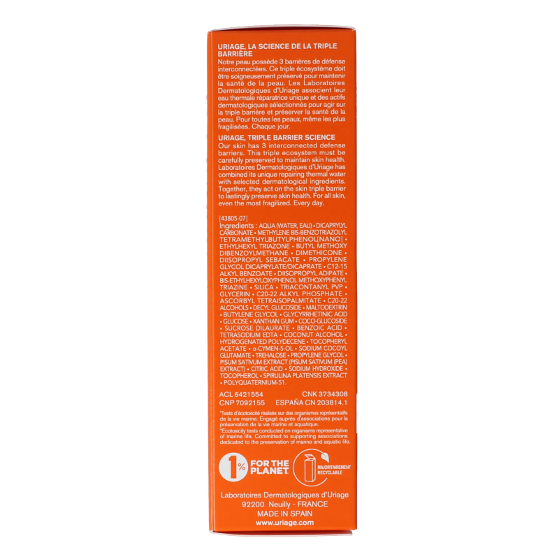 Uriage Bariesun fluid anti dark  spots SPF50 40 Milliliter