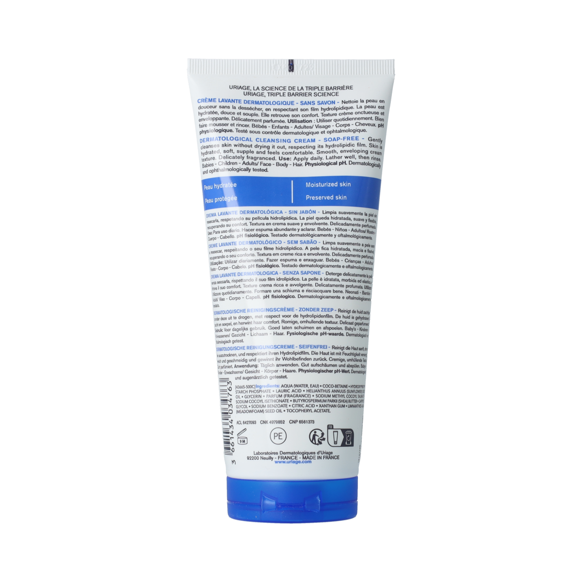 Uriage DERM-PHY CREME LAVANTE DERMATOLOGIQ 200.00 Milliliter