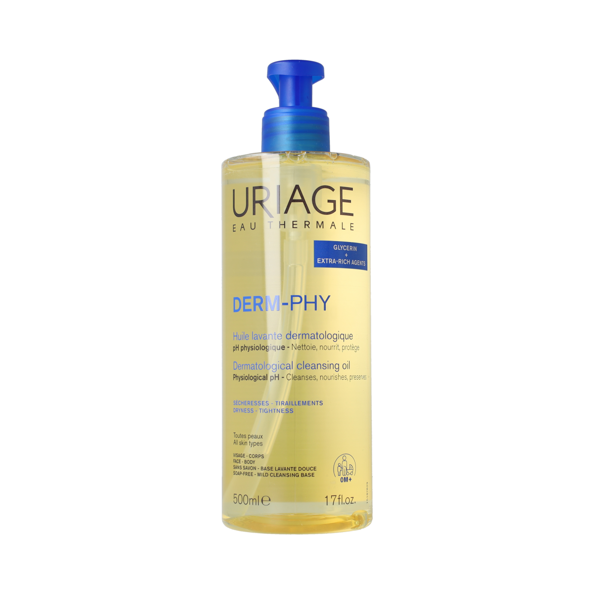 Uriage DERM-PHY  Huile lavante dermatologique 500.00 Milliliter