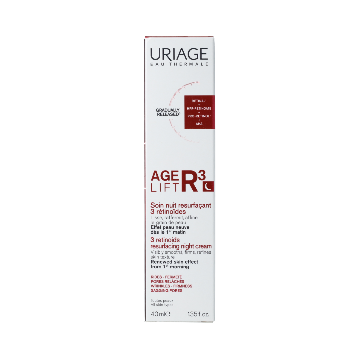 Uriage AGE LIFT R3 HUIDVERNIEUWENDE NACHTCREME 40ML 40.00 Milliliter