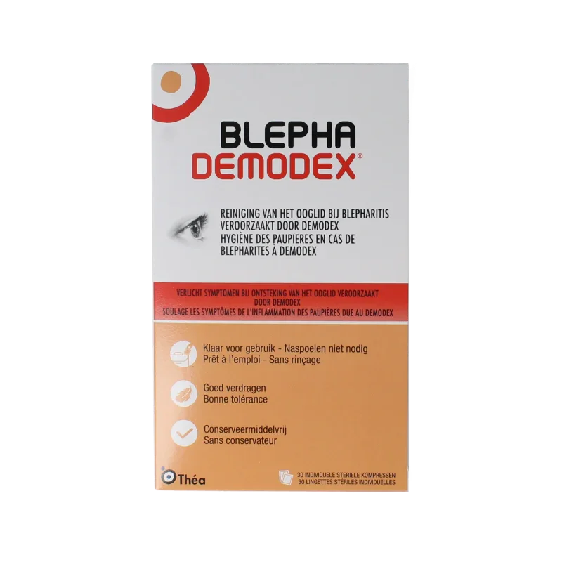 Diversen Blephademodex reinigingstissues 30 Stuks