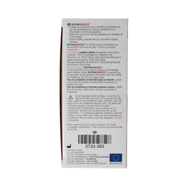 Diversen Blephademodex reinigingstissues 30 Stuks