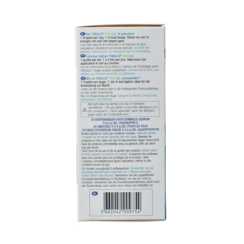 Thealoz Duo gel 0.4 30 Stuks