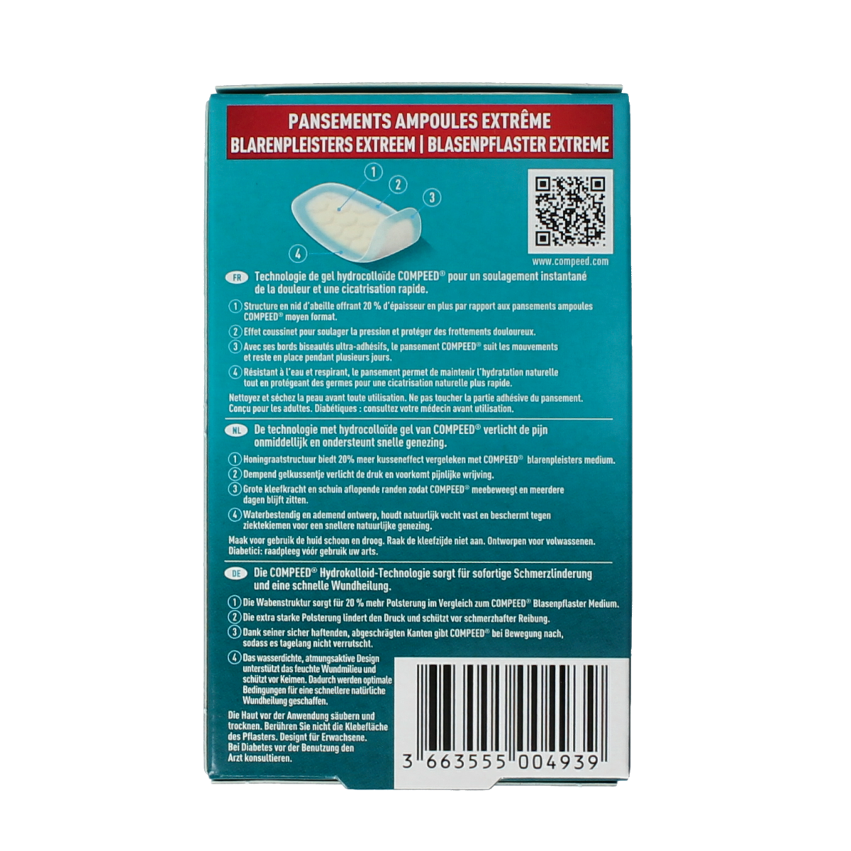 Compeed Blarenpleister extreem medium 10.00 Stuks