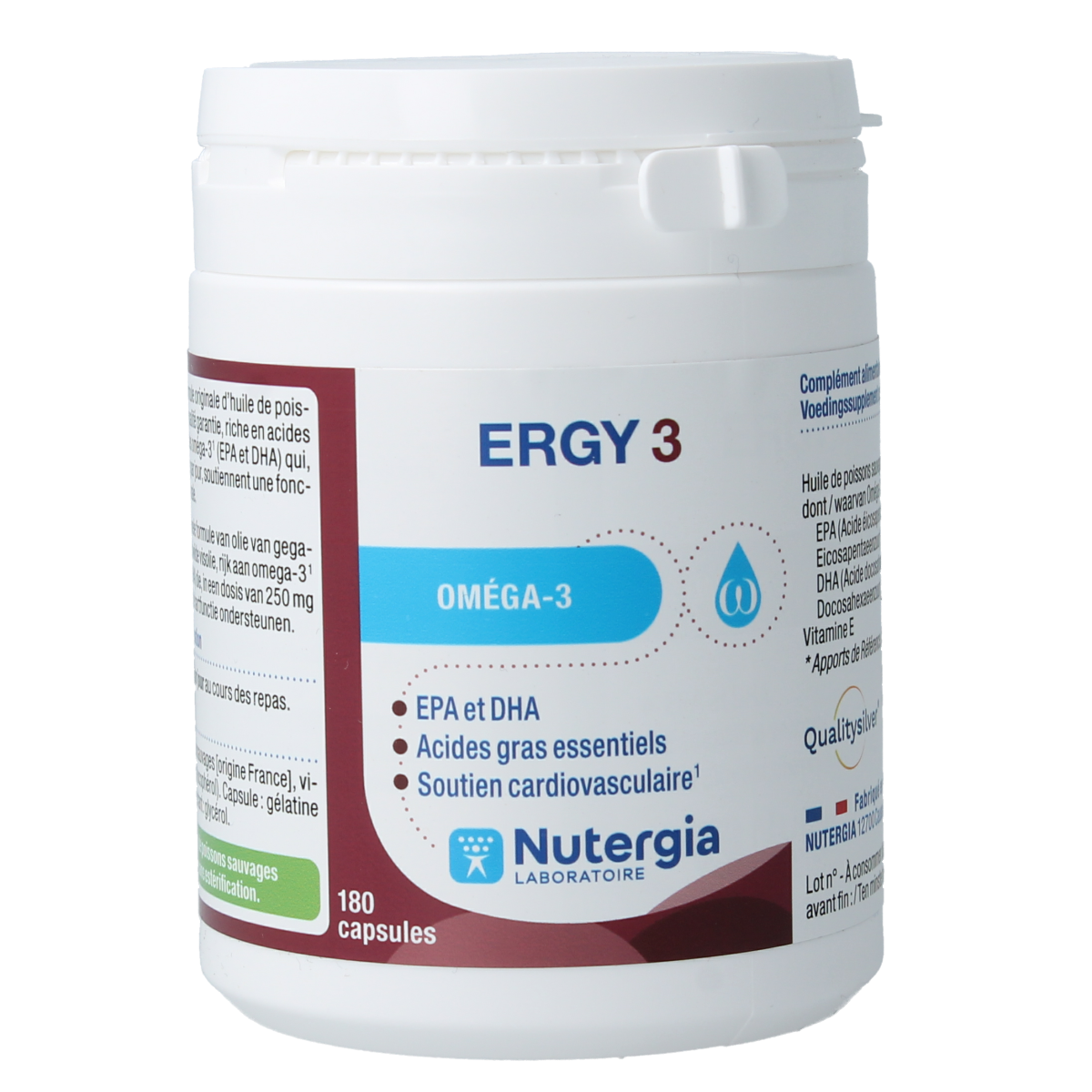 Nutergia Ergy 3 180.00 Capsules