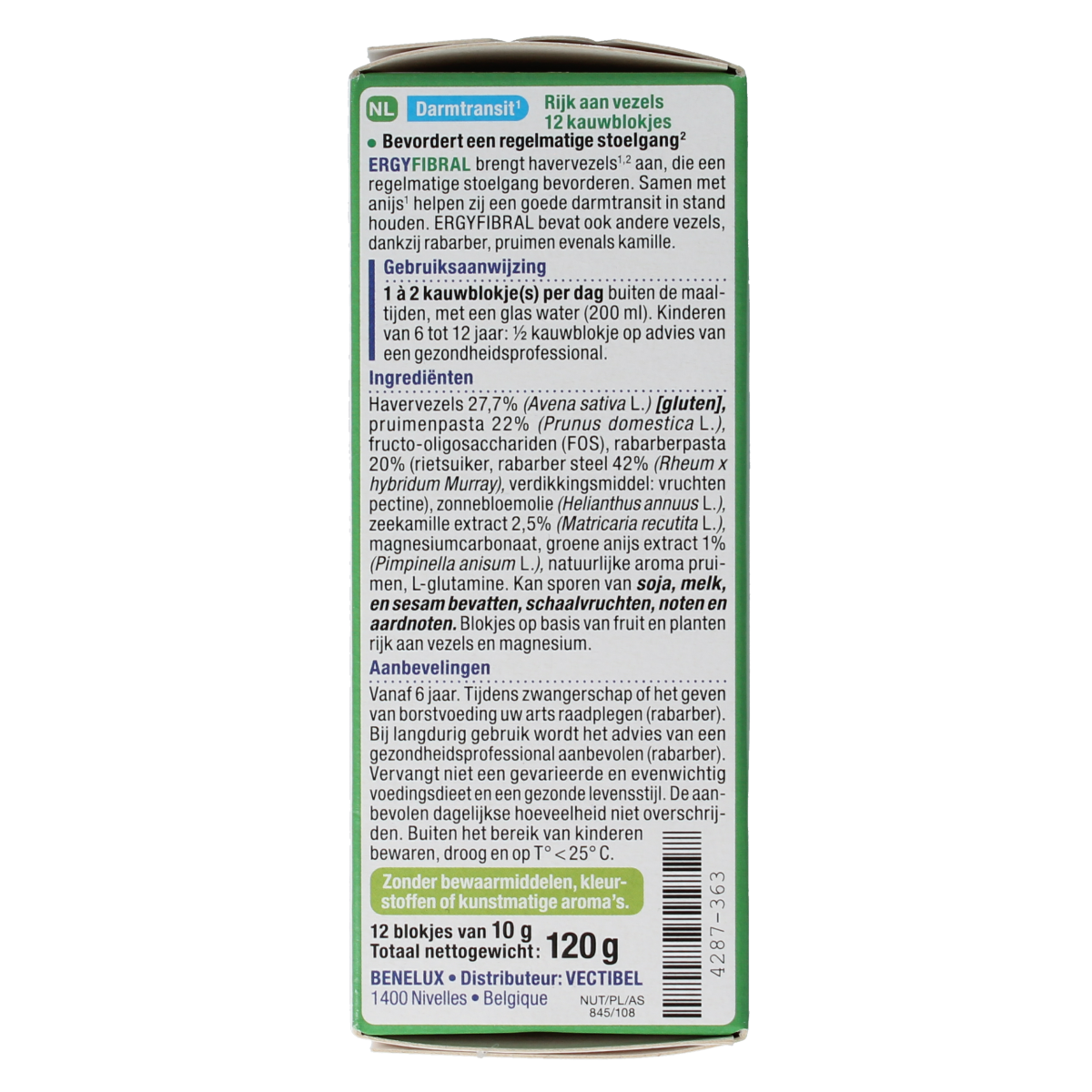 Nutergia Ergyfibral 12.00 Stuks