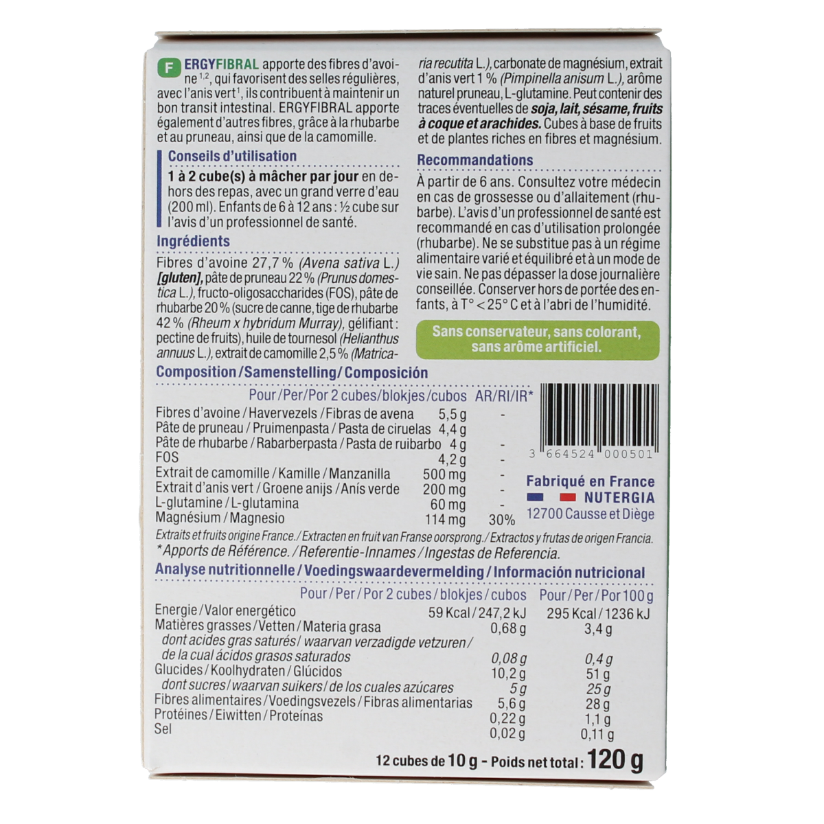 Nutergia Ergyfibral 12.00 Stuks
