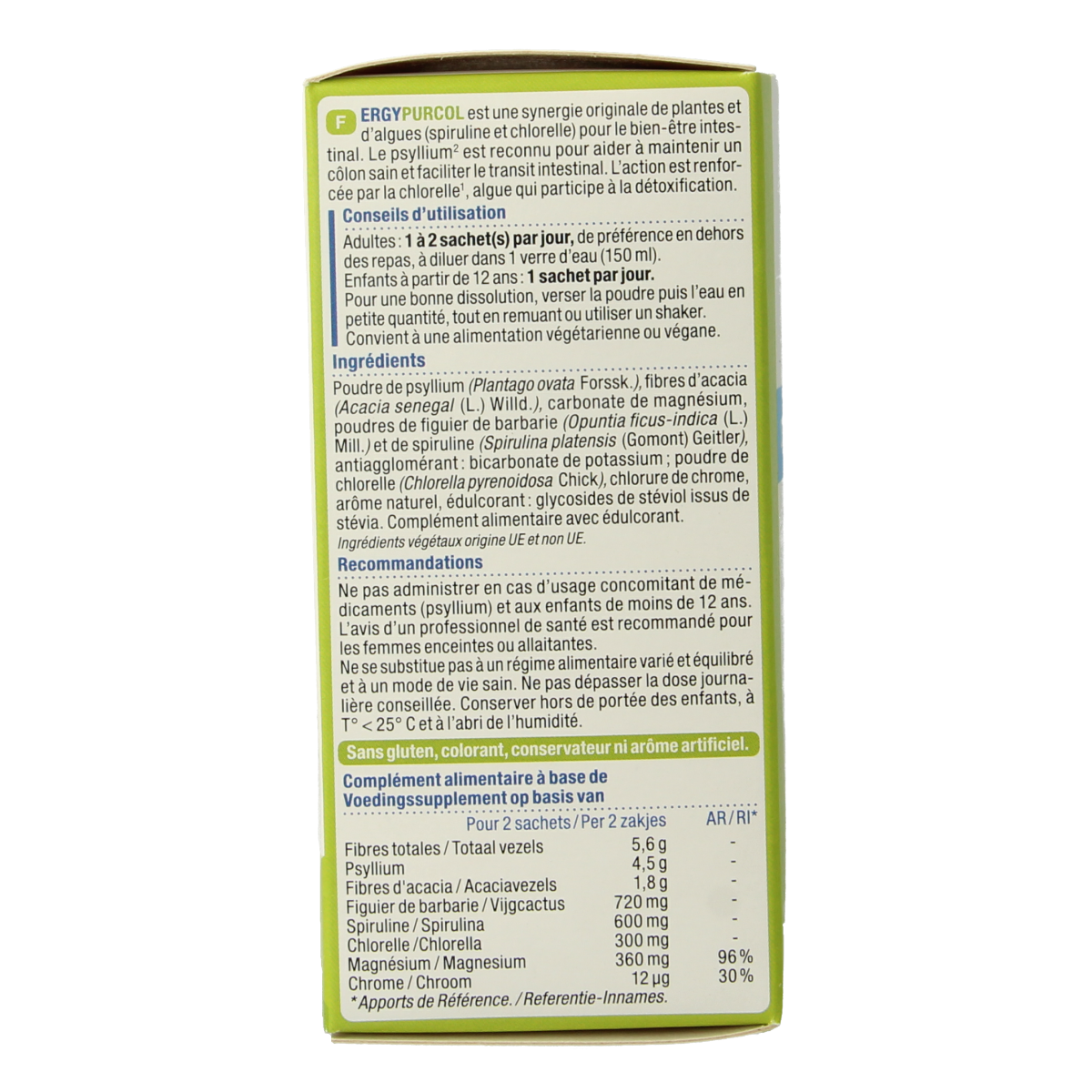 Nutergia Ergypurcol 20.00 Sachets