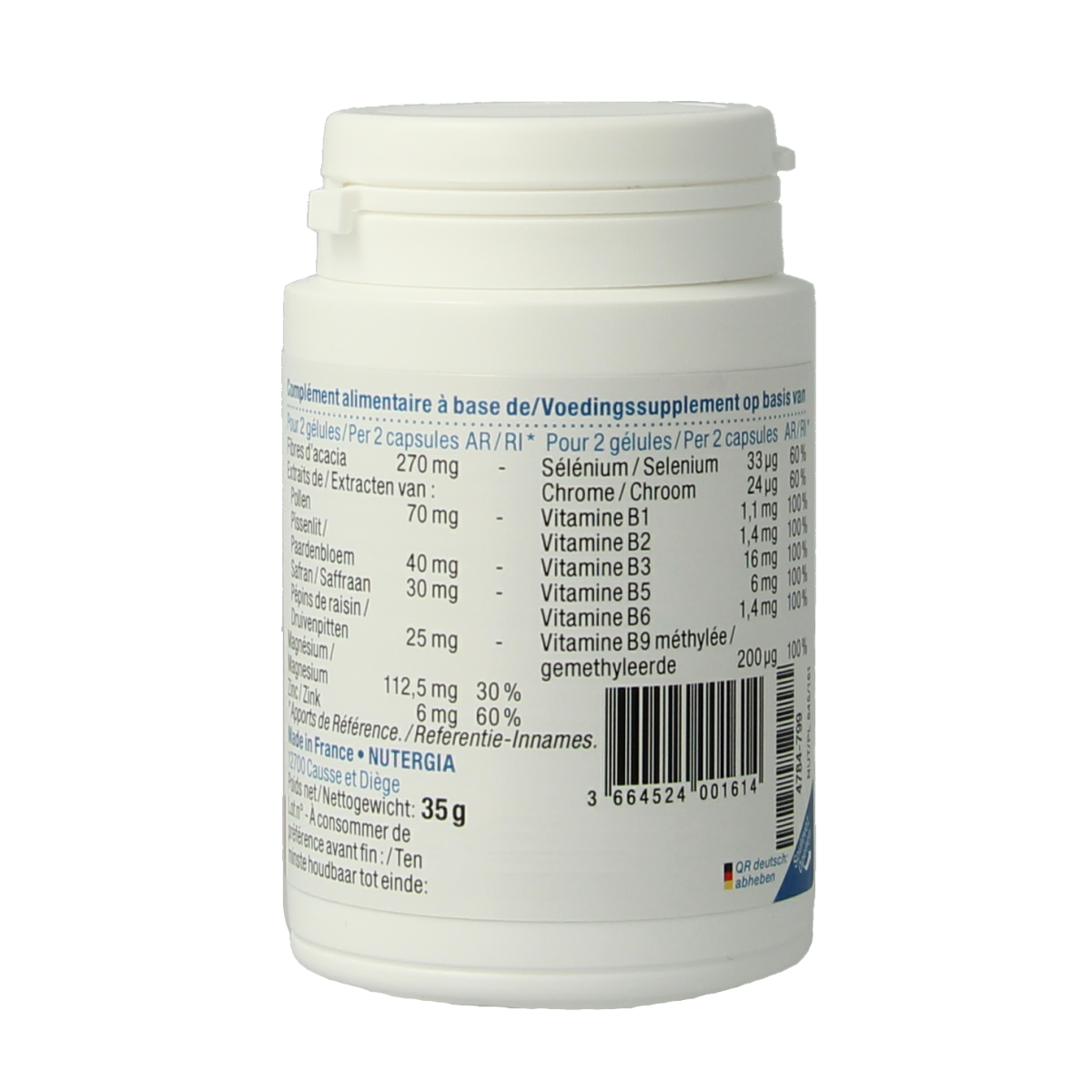 Nutergia Ergymeno zen 60.00 Capsules