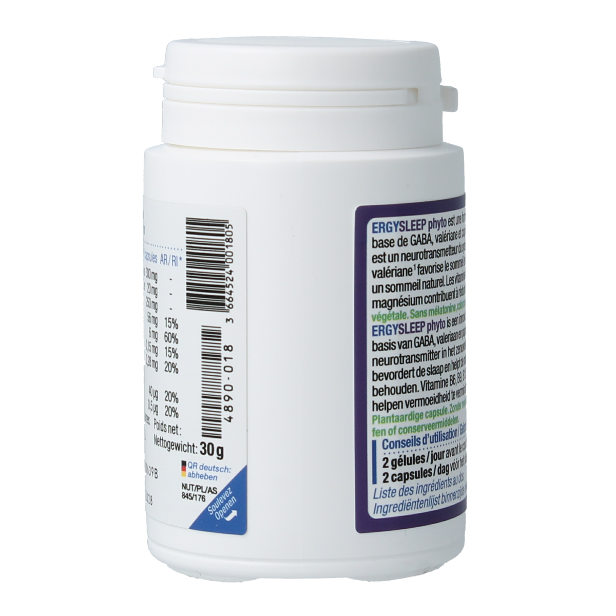 Nutergia Ergysleep phyto 60.00 Capsules