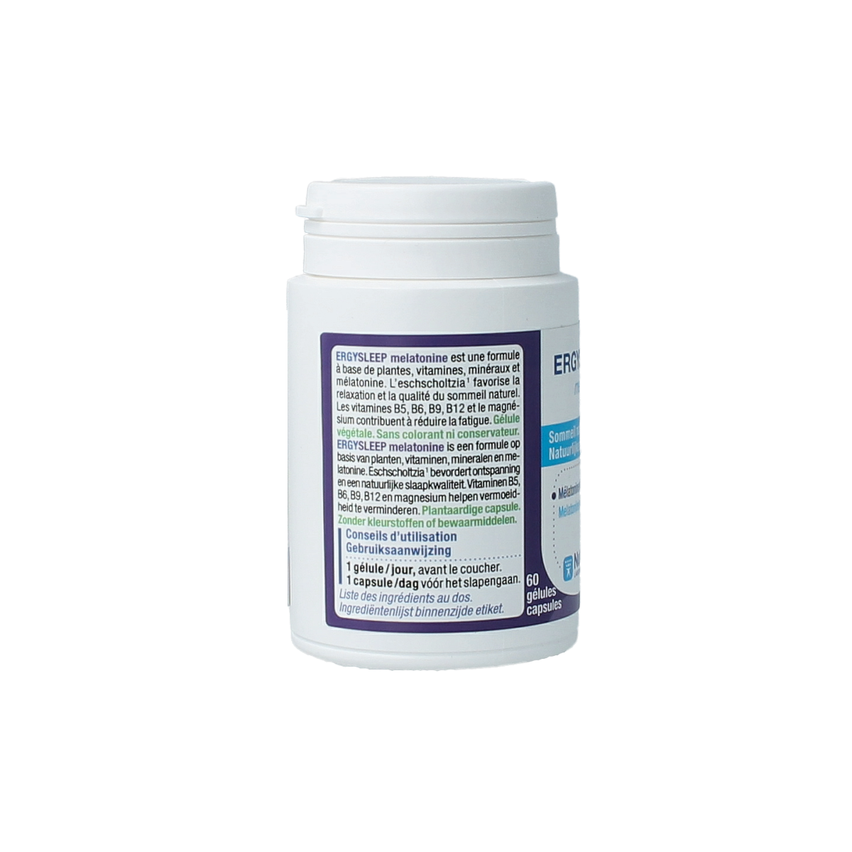 Nutergia Ergysleep melatonine 60.00 Capsules