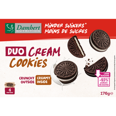 Damhert Minder Suikers Duo Cream Cookies 176.00 Gram