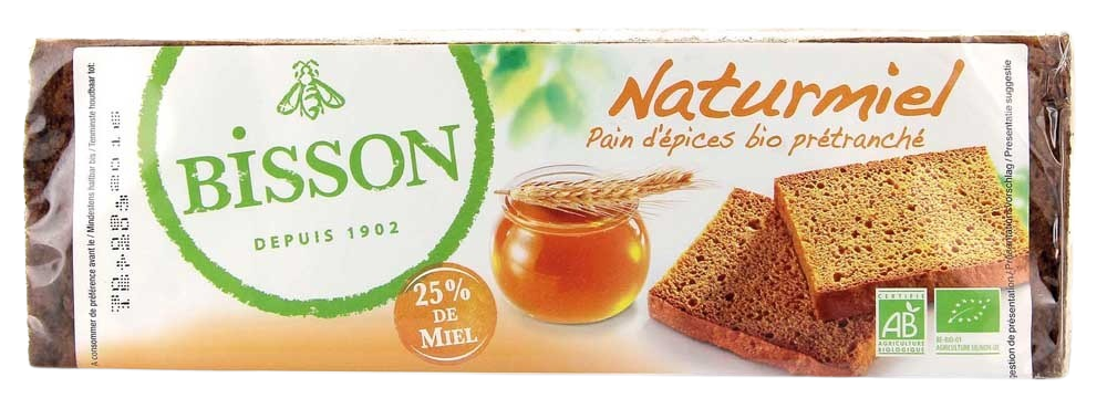 Bisson Naturmiel honingkoek bio 300 Gram