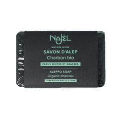Najel Aleppo Aleppo olijfzeep met charcoal 100 Gram