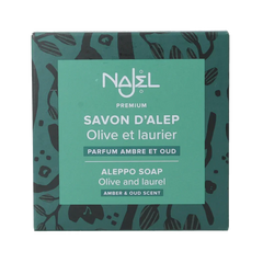 Najel Aleppo Aleppo zeep amber oud aroma aan koord 150 Gram