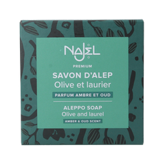Najel Aleppo Aleppo zeep amber oud aroma aan koord 150.00 Gram