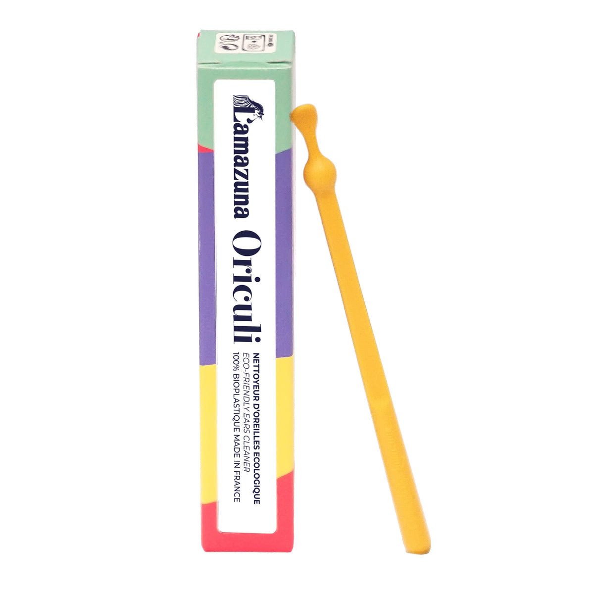 Lamazuna Bioplastic oriculi yellow 1 Stuks