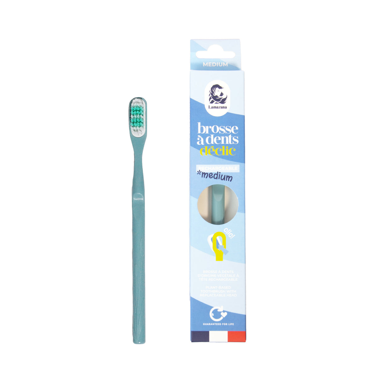 Lamazuna Toothbrush medium storm blue 1 Stuks