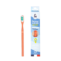 Lamazuna Toothbrush medium coral 1 Stuks