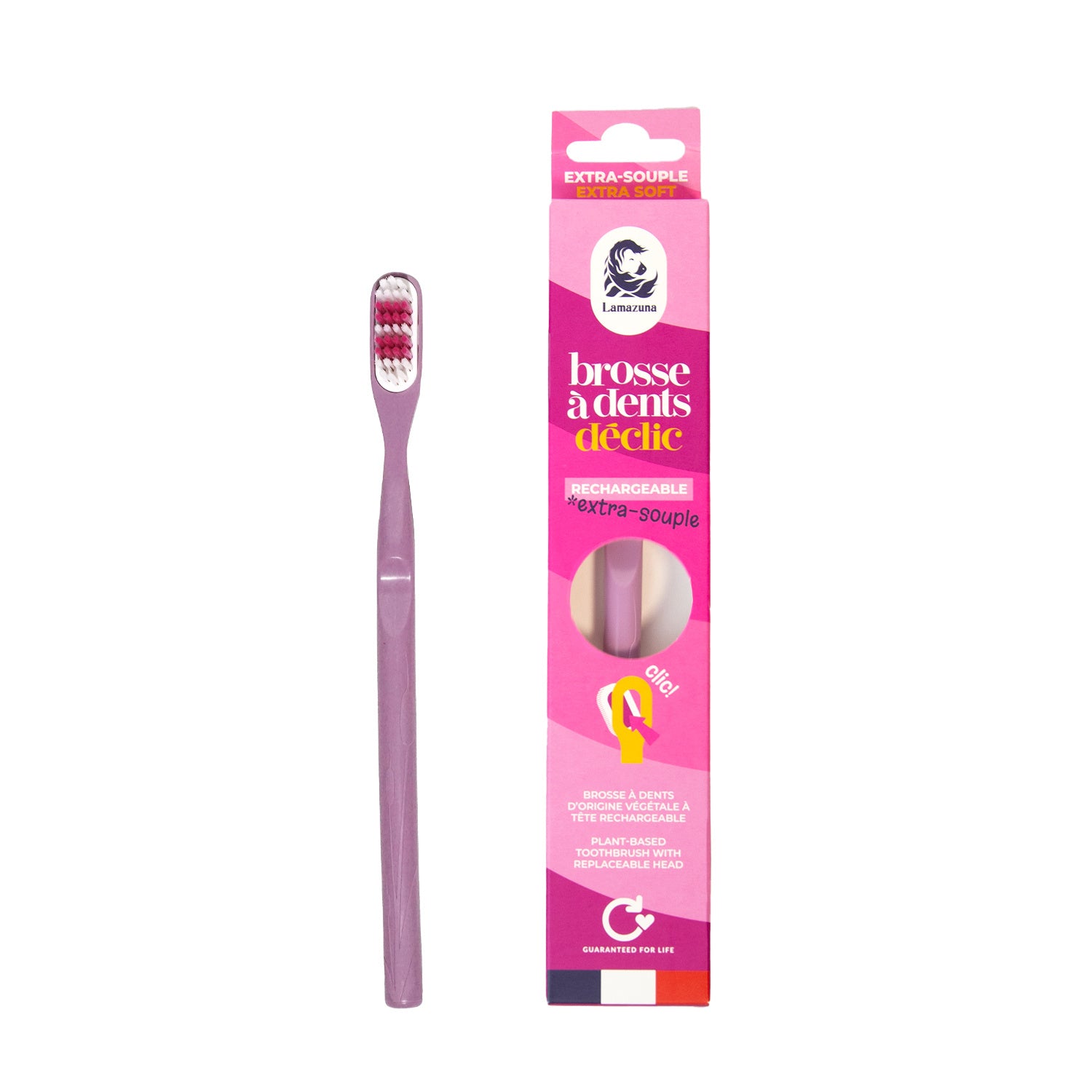 Lamazuna Toothbrush extra soft lilac 1 Stuks