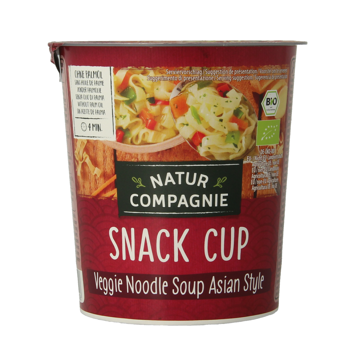 Natur Compagnie Op=Op Cupnoodles Asia vegetable bio 55.00 Gram