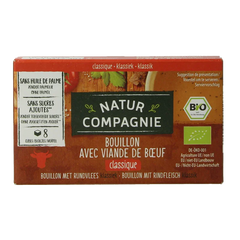 Natur Compagnie Rundvleesbouillon blokjes bio 8 Stuks