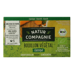 Natur Compagnie Groentebouillonblokjes met zout bio 84.00 Gram