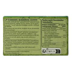 Natur Compagnie Groentebouillonblokjes met zout bio 84 Gram