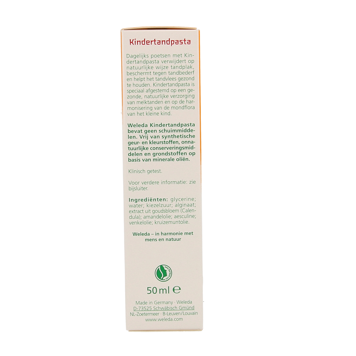 Weleda Oral care kinder tandpasta 50.00 Milliliter