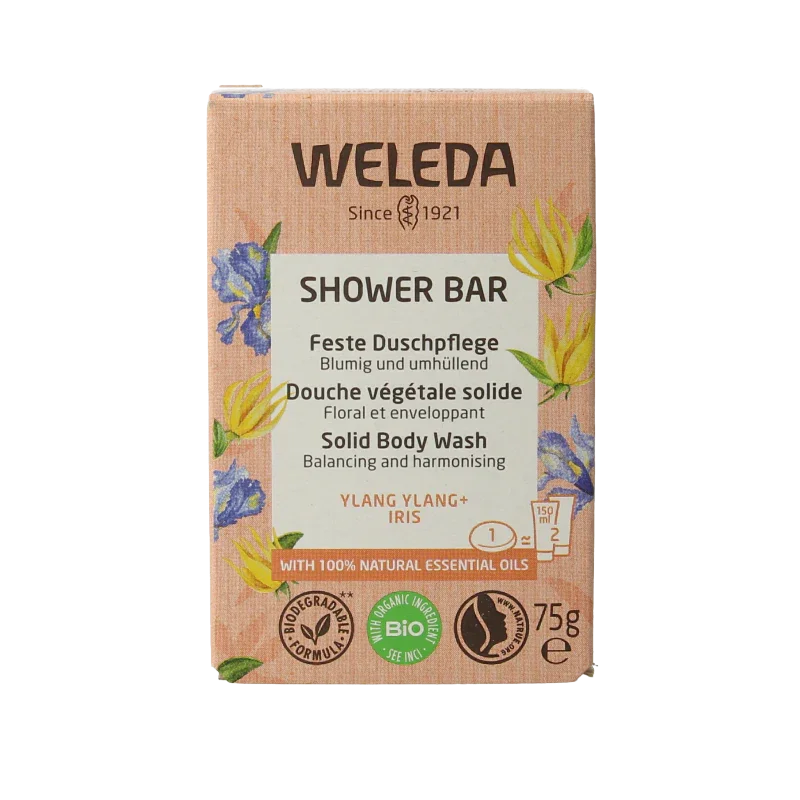 Weleda Shower bar ylang ylang + iris 75 Gram