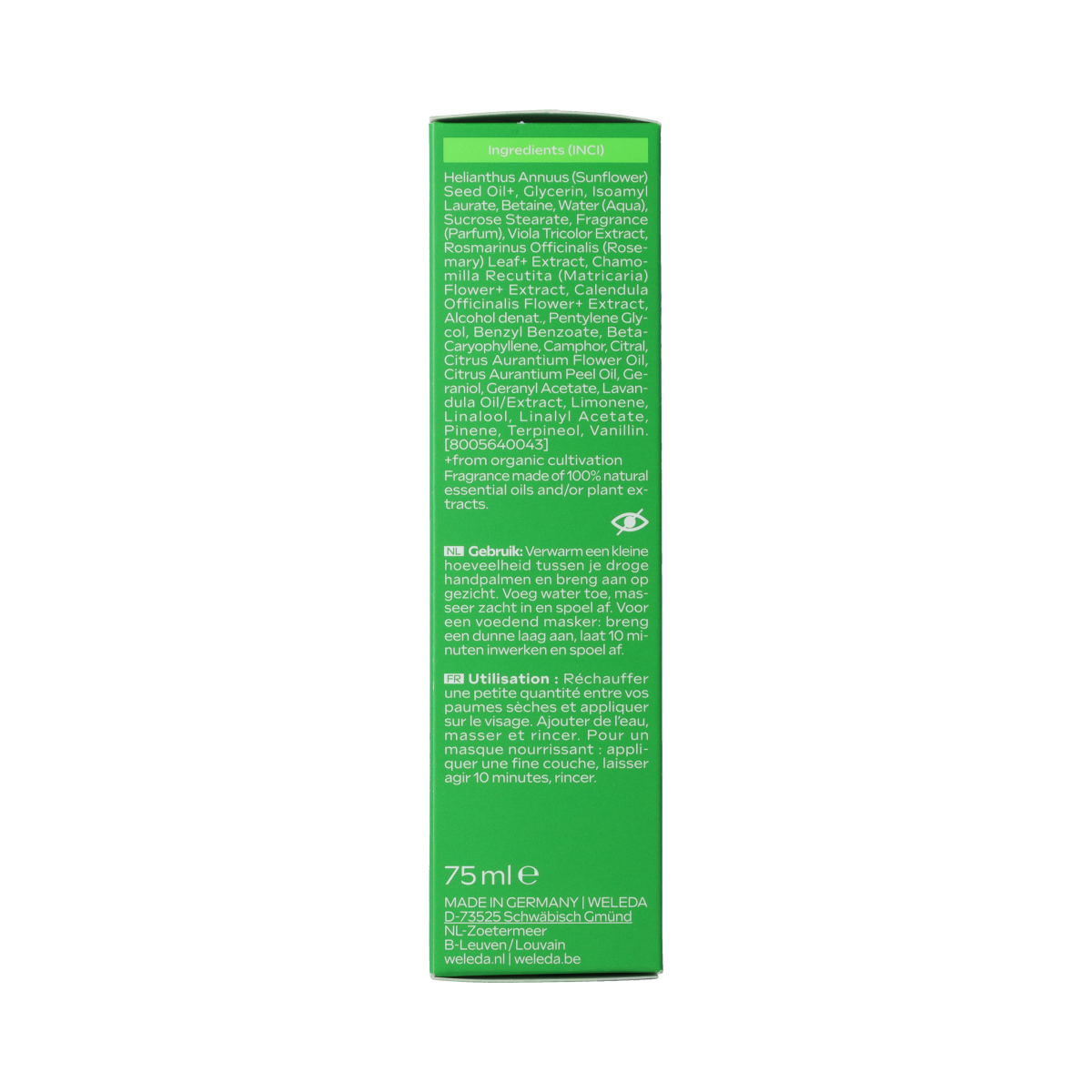 Weleda Skin food voedende reinigingsgel 75.00 Milliliter