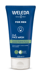 Weleda Men 2 in1 reinigingsgel gezicht en baard 100.00 Milliliter