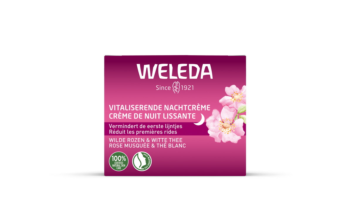 Weleda Wilde rozen & witte thee nachtcreme 40 Milliliter