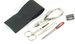 Malteser Zaketui 4-delig nagels en gezichtshaar zwart leer 1 Stuks