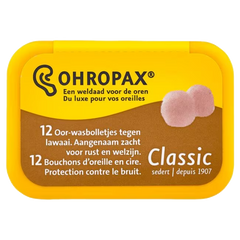 Ohropax Geluiddemper lawaai classic 12 Stuks